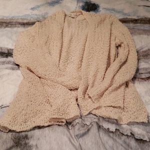 Open knit cardigan